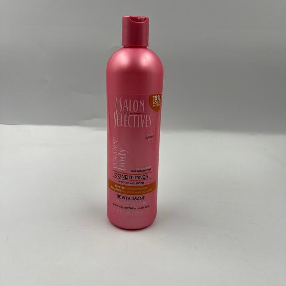 Vintage Salon Selectives Conditioner Volume Body Revitalisant Pink Bottle - Picture 6 of 10